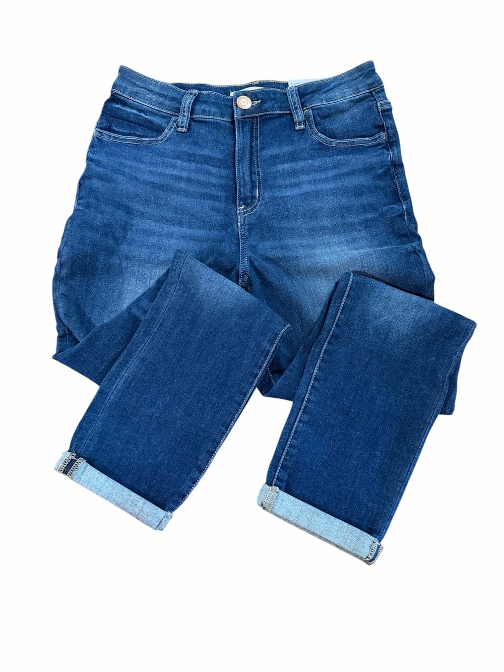 Classic High-Waist Dark Blue Women's cropped Jegging 11/30W